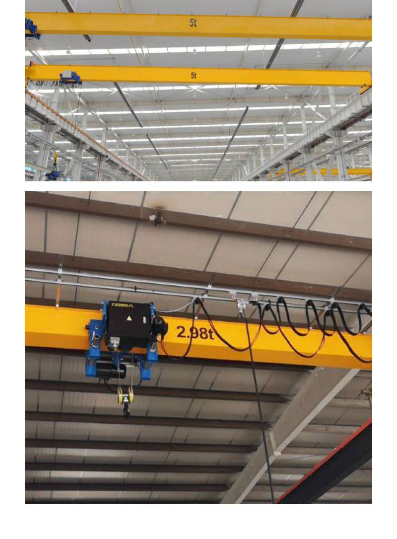 上海锟恒5吨单梁悬挂起重机2t单梁起重机欧式起重机电动葫芦桥式行车