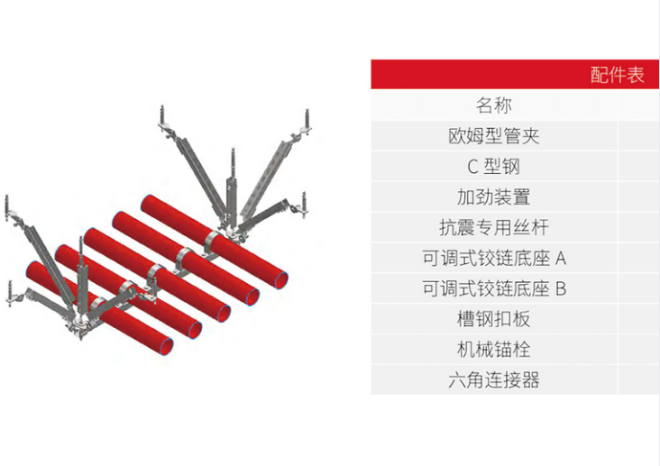 鸥洛迪 多管型材支架 适用于槽钢/C型钢 稳固耐用