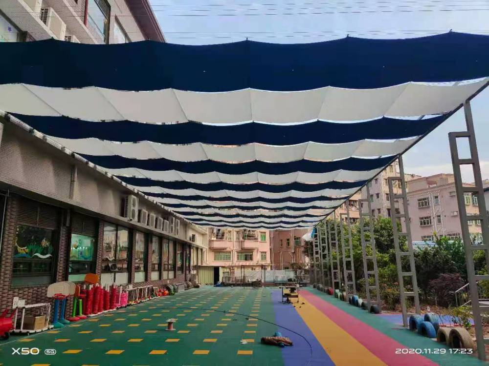 幼儿园电动遮阳棚工程,幼儿园遮阳棚,深圳市电动遮阳棚