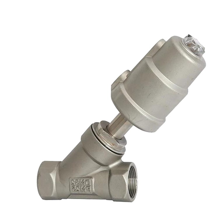 进口角座阀locke洛克外螺纹气动角座阀加工定做