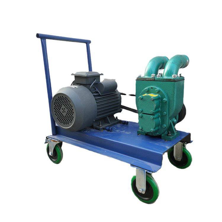 50米扬程柴油抽粪泵屠宰场电机排污泵四轮推车式吸粪泵污水污物柴油钢