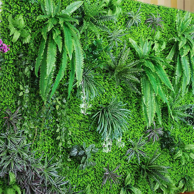 绿化植物背景墙仿真绿化假植物花草服装店室内美化装饰塑料绿植墙