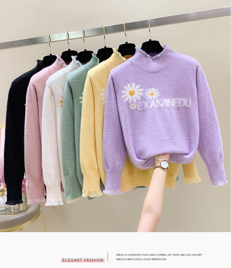 纯色细线女生毛衣纯棉T恤几块钱的衣服小西装外搭开衫呢子女
