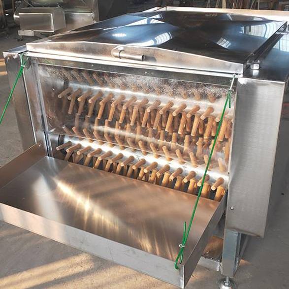 鸡鸭脱毛机七辊脱毛机鸭子打毛机鸡鸭屠宰设备图和食品机械