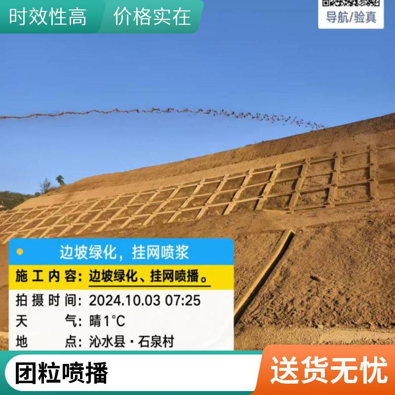 高速公路边坡绿化公 司 客土喷播施工队 挂网植草山坡复绿 矿山治理