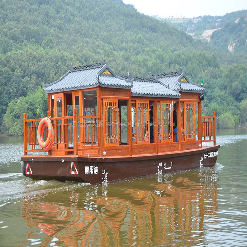 厂家直销木船 水成木船定做水上民宿仿古船 仿古木船定制餐饮船