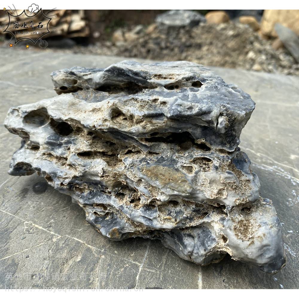 广东酸洗水族造景石青龙石小英石盆景假山布景石小型英石