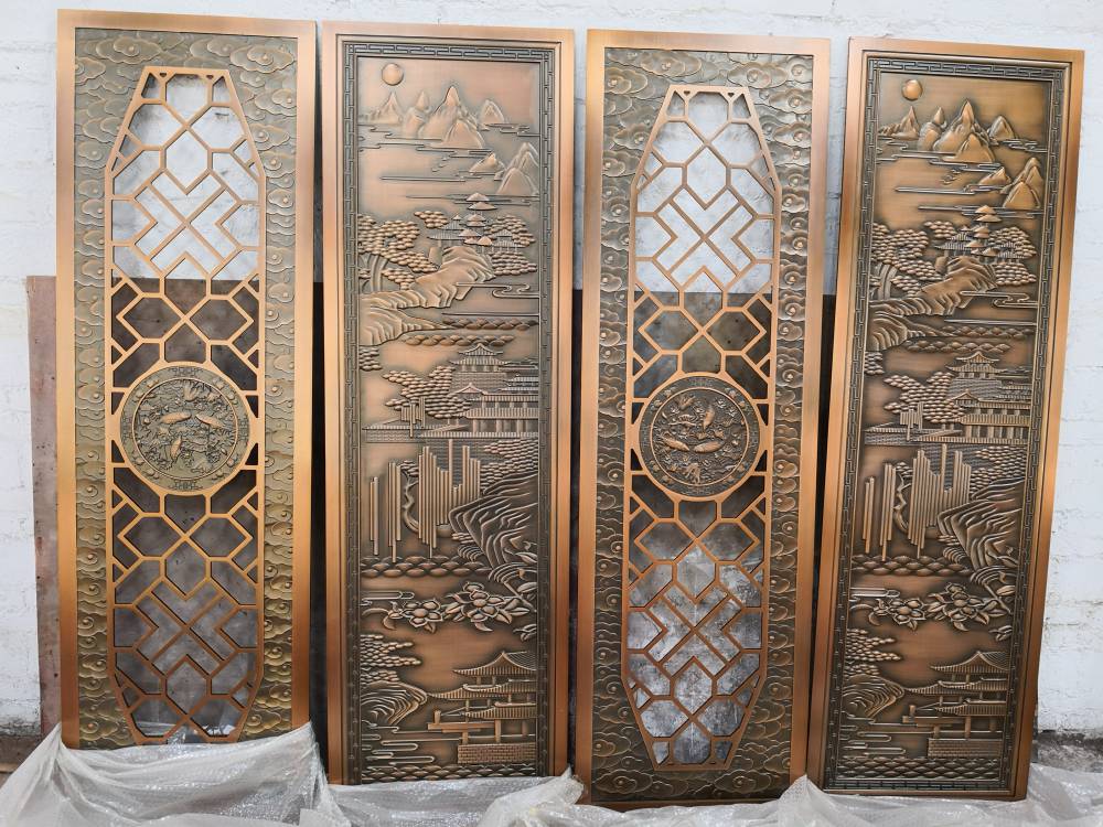 金属屏风隔断艺术简易景墙浮雕镂空加工厂哪家好