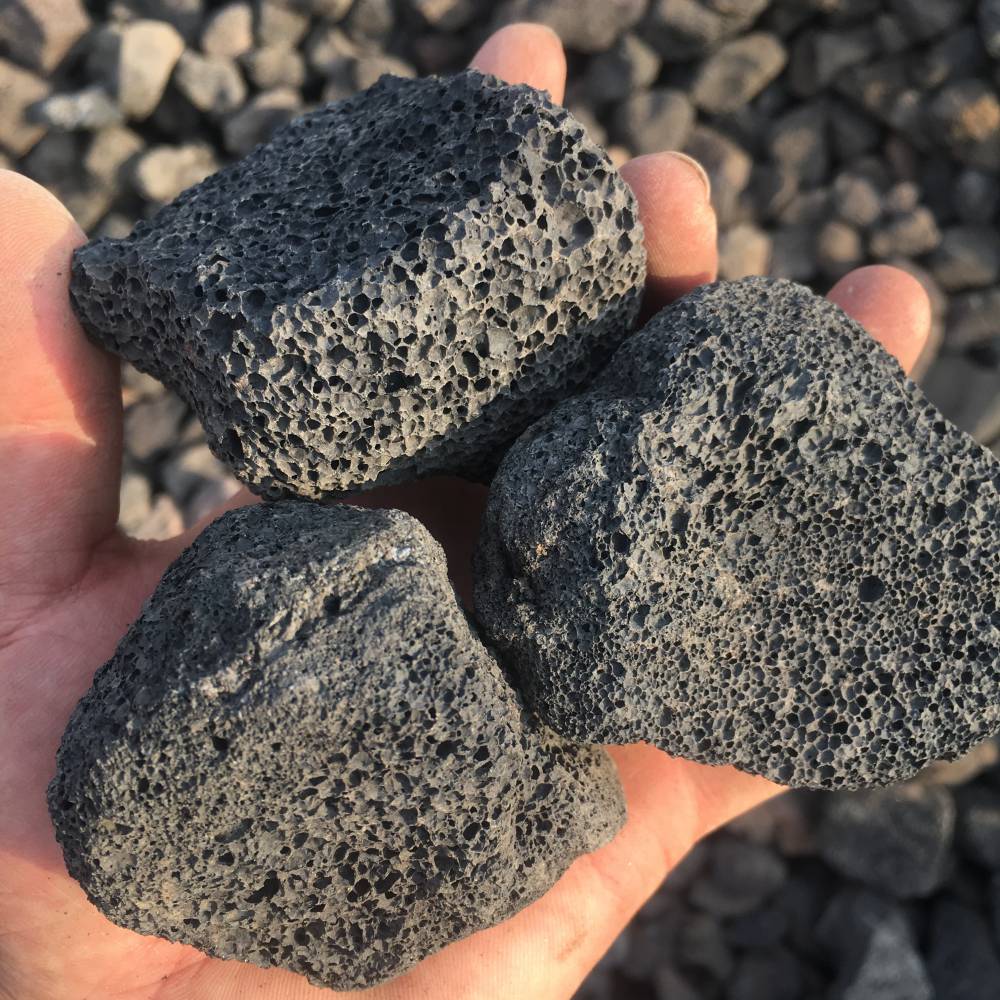 红色黑色火山石碎石登峰过滤材料鱼缸水处理23厘米