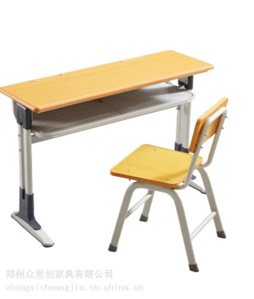郑州管城学校专用学习桌子椅子钢木学生课桌众思创家具
