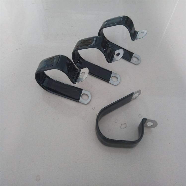 【r型双管不锈钢包胶管夹 汽车线束固定支架2*19宝鸡福莱通厂家】价格