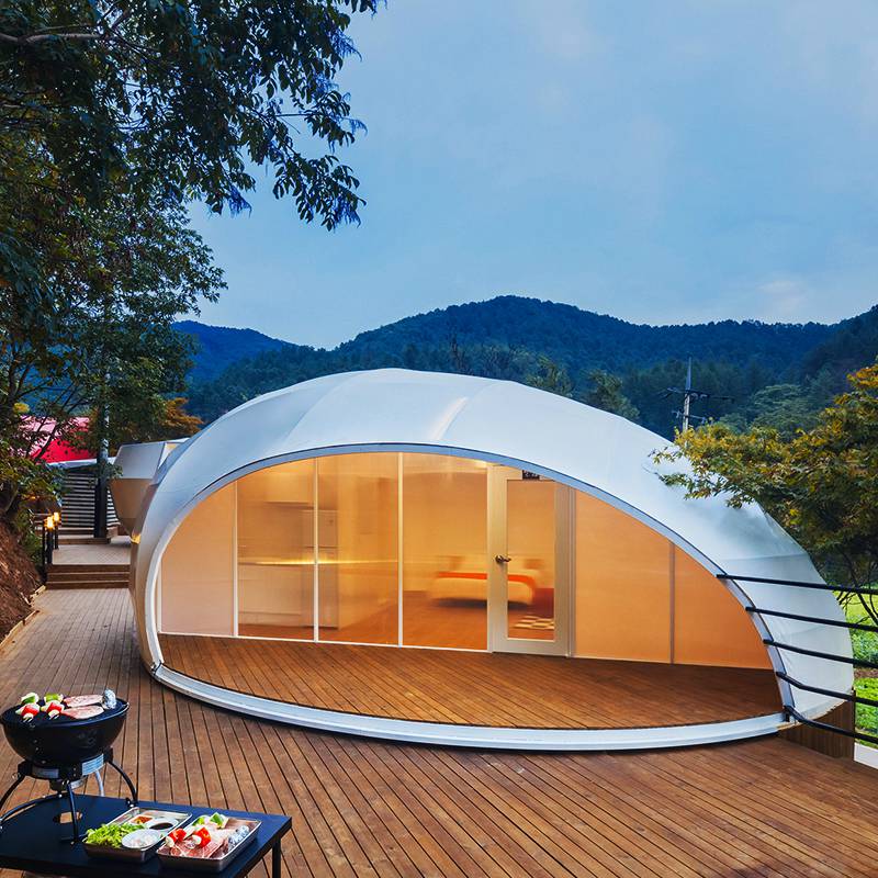 雅奢个性主题酒店帐篷民宿 膜结构特色水滴星空帐篷房