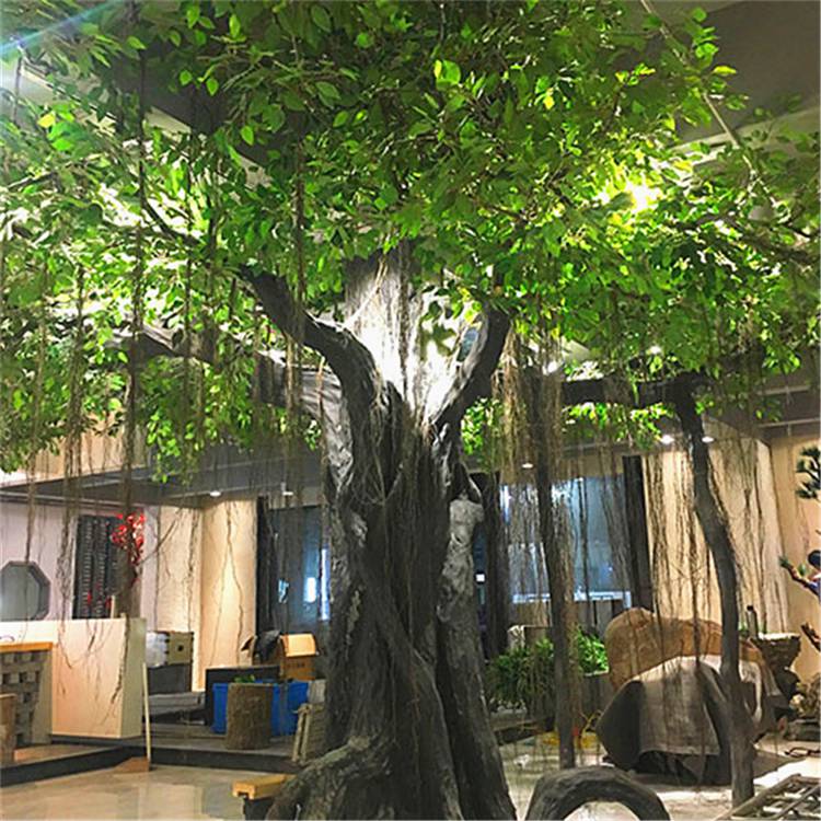 清秀仿真树酒店商场装饰树供应定做