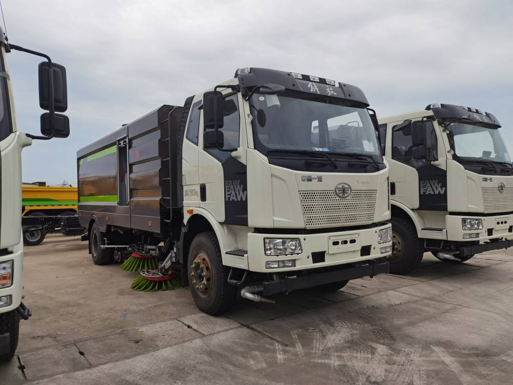 解放j6多功能洗扫车解放牌16t道路清扫车