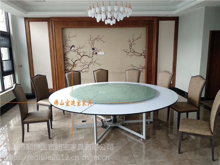 12人电动桌子 大圆桌 自动大饭桌价格 中国供应商
