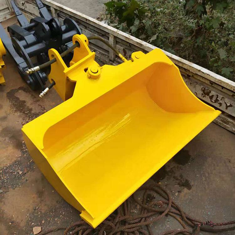 挖掘机倾斜斗钩机液压侧倾挖斗