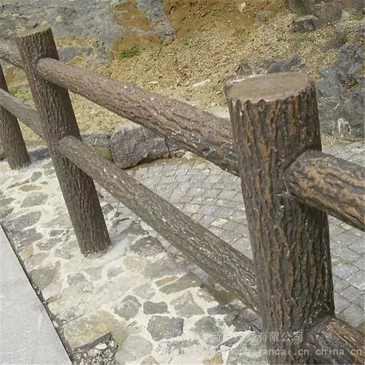 兴化景观园林***水泥仿木桩 树桩石水泥护栏