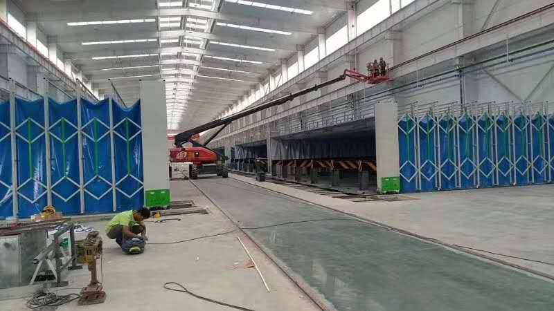河北沧州 众诚移动喷漆房 钢结构喷漆房 全自动移动房