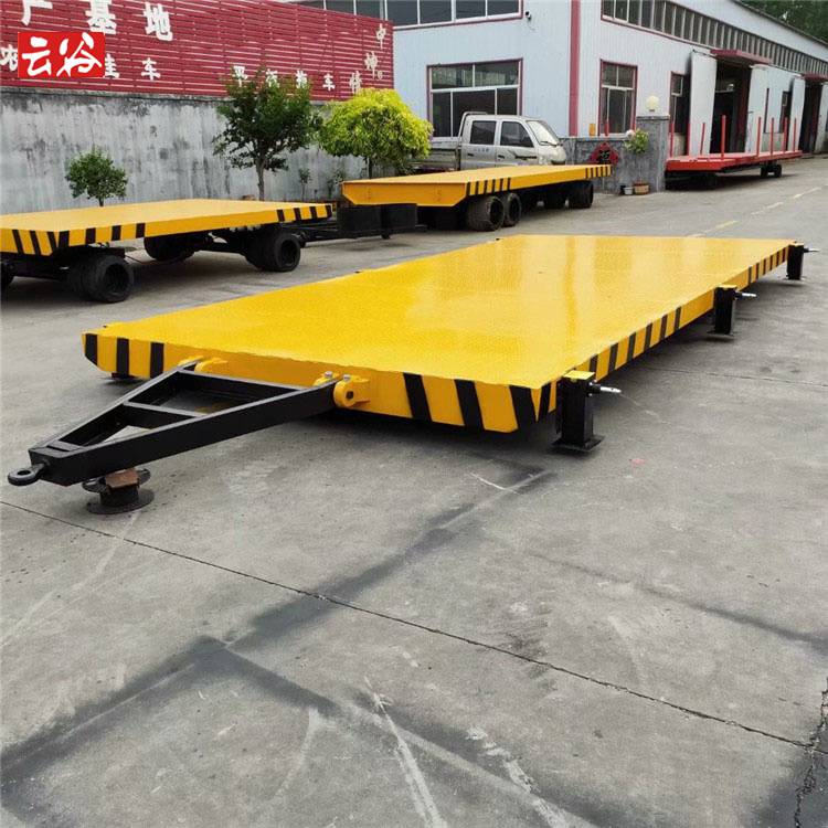 供应车间货物周转低底盘平板运输车低平板拖车8吨可定制