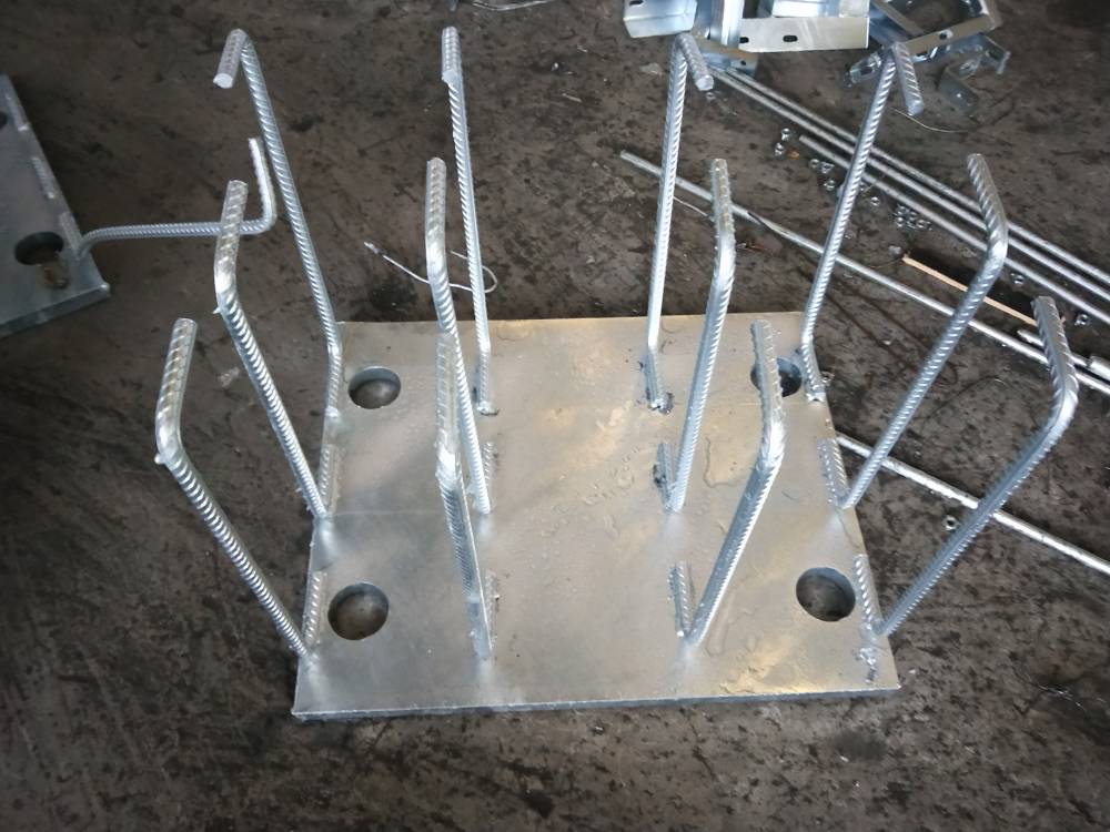 钢结构预埋件 遮板栏杆预埋构件 热镀锌预埋板尺寸