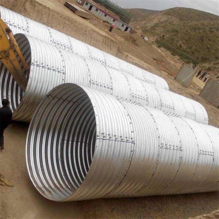 钢波纹管涵生产厂家金属波纹涵管隧道加固