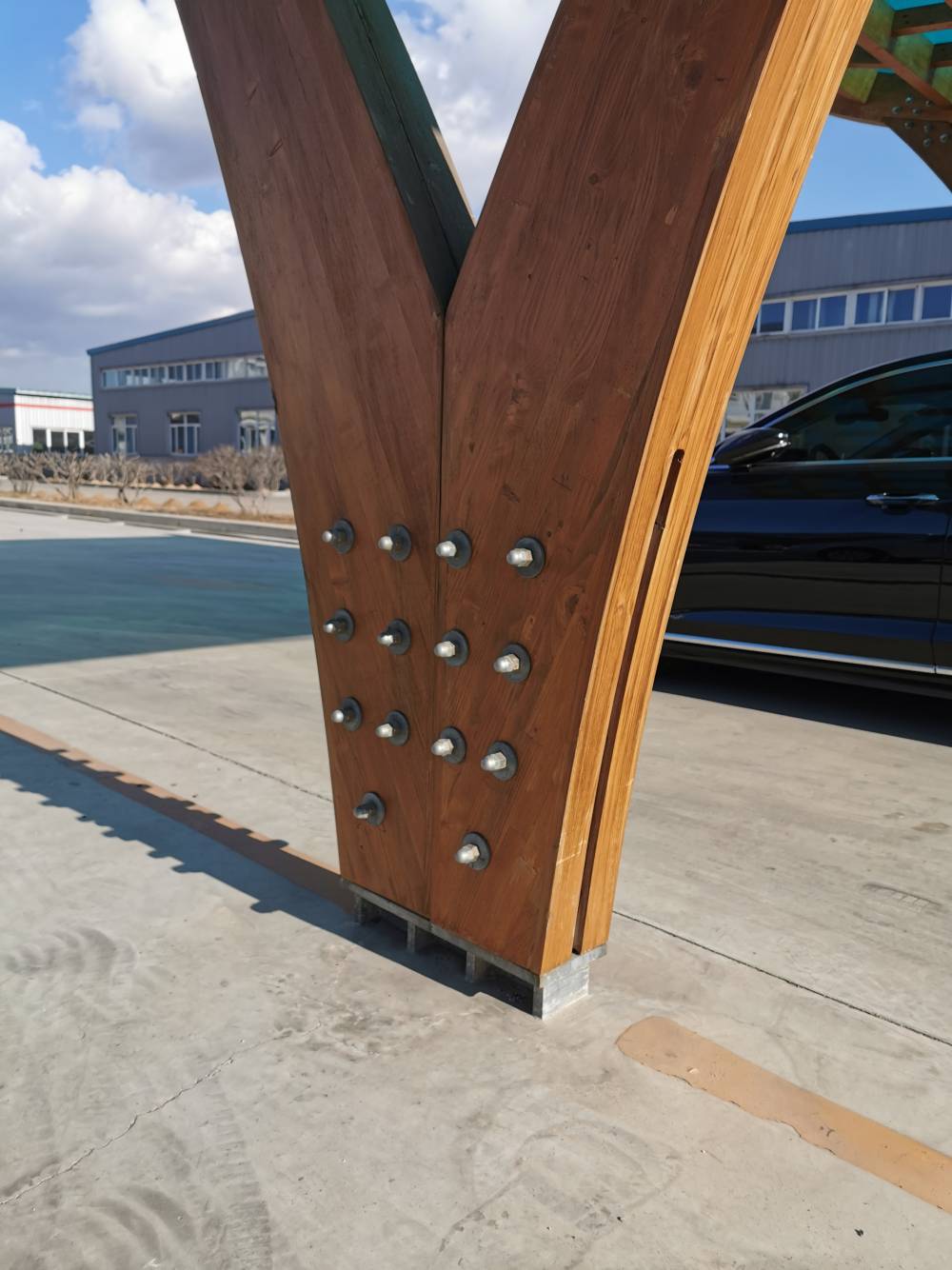 太仓胶合木构件木屋构件胶合柱胶合梁承接木结构建筑