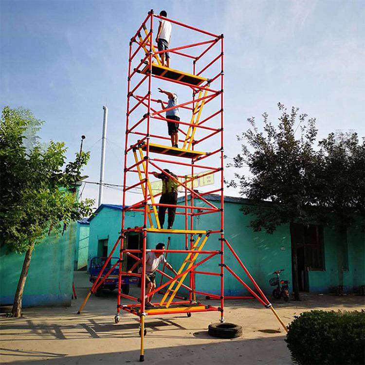 组合式绝缘脚手架带电作业10m玻璃钢脚手架电力施工绝缘工作架易佰