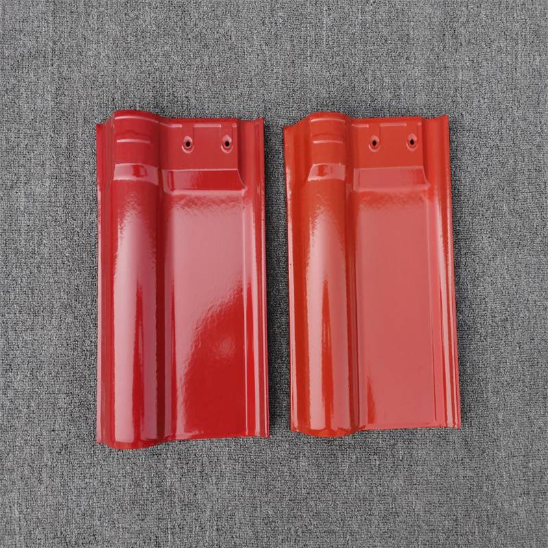 红色烧结瓦罗曼瓦屋面彩瓦高温烧制强度高颜色可定制