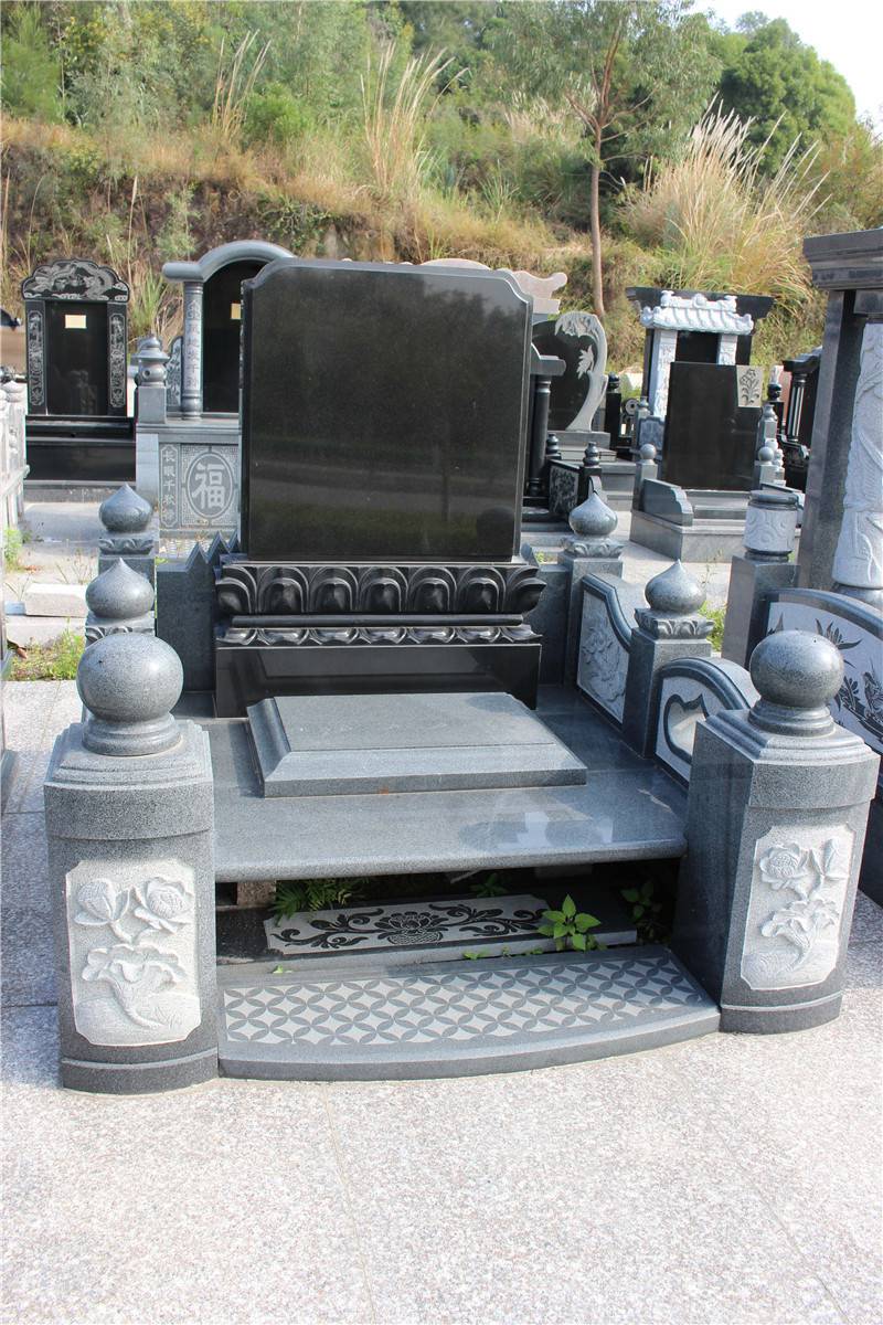 白色墓碑100100印度黑墓石可单套定制可多套下单