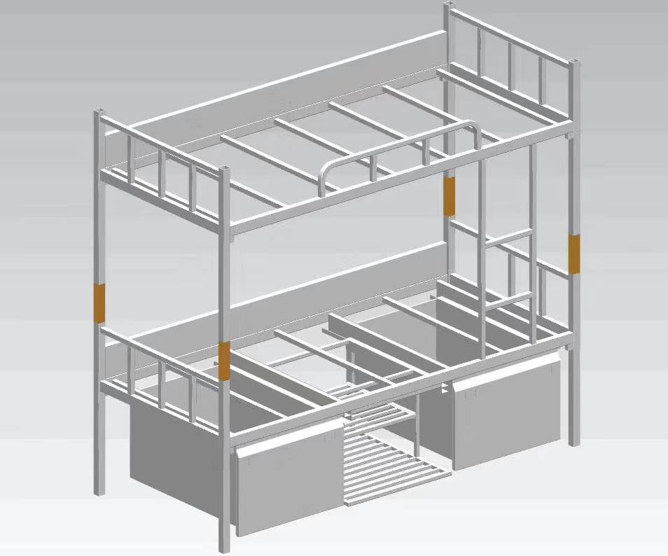 桂林兴安铁架床SF双层工地床来样定做