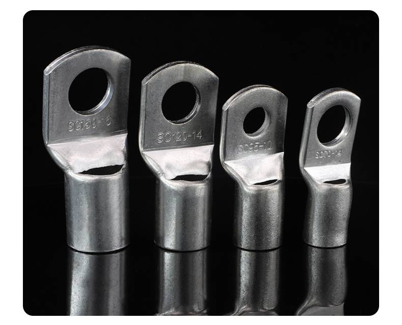 sc63018窥口铜鼻子冷压接线端子镀锌线鼻子电线铜接头