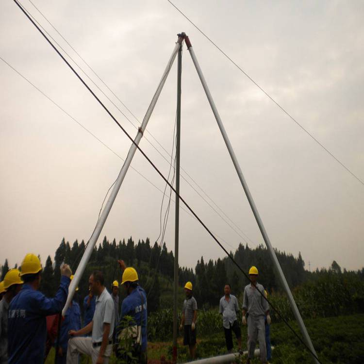 优惠销售铝合金人字抱杆铝合金立杆器批发人字形扒杆销售