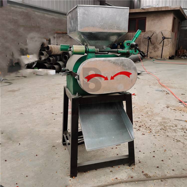 批发拉丝对辊芝麻菜籽破碎机 酿酒高粱破瓣机