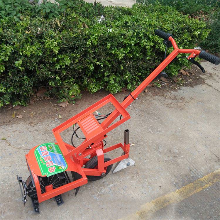 手推式小型电动除草机电瓶锄草机农用开荒除草机图片