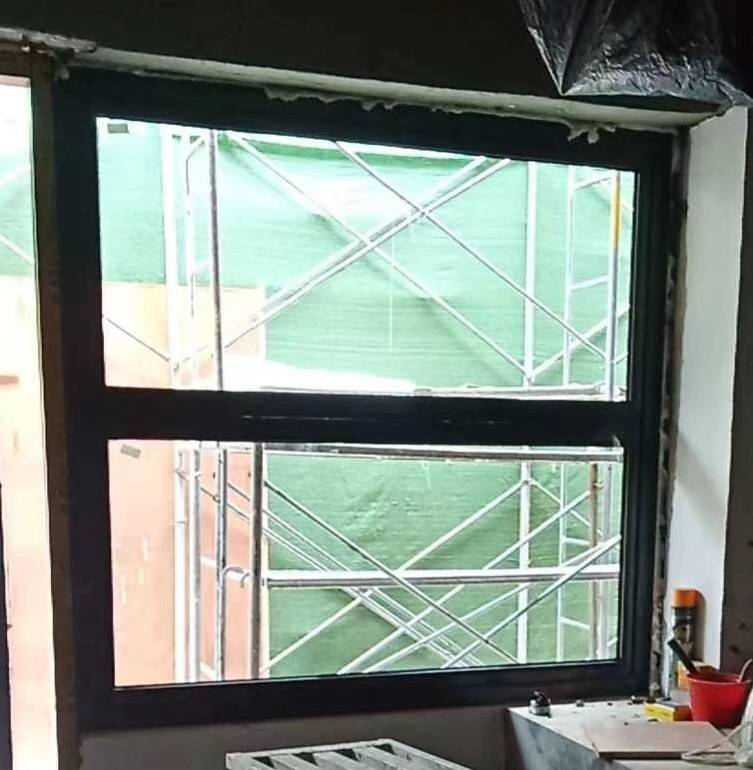 上下提拉窗钛镁铝合金70系列16料酒店厨房出菜口