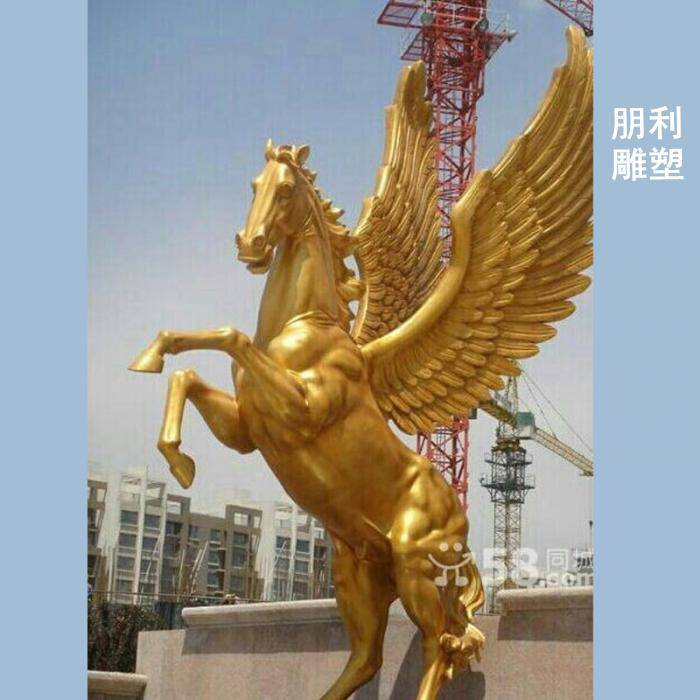 景观抽象铜马雕塑制造 景观概念 商业铜红马雕塑