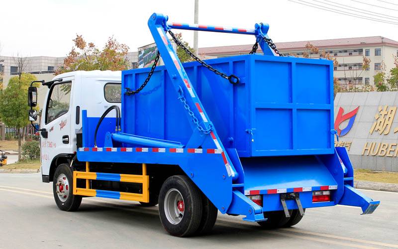 3吨4吨垃圾箱摆臂回转起落车klf5070zbse6摆臂式垃圾车