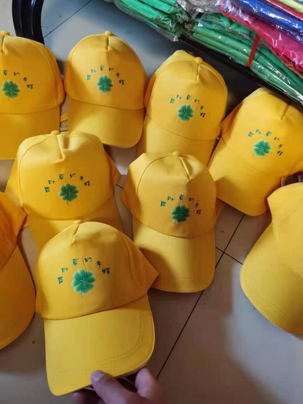兰州团体帽订制印字志愿者帽子定做兰州学生小黄帽订制
