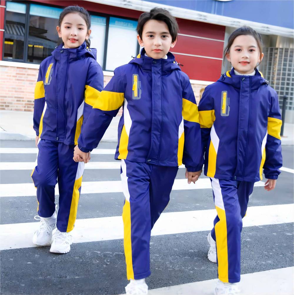 呼和浩特小学学生供应幼儿园校服舞蹈服两件套包头睿童校服园标