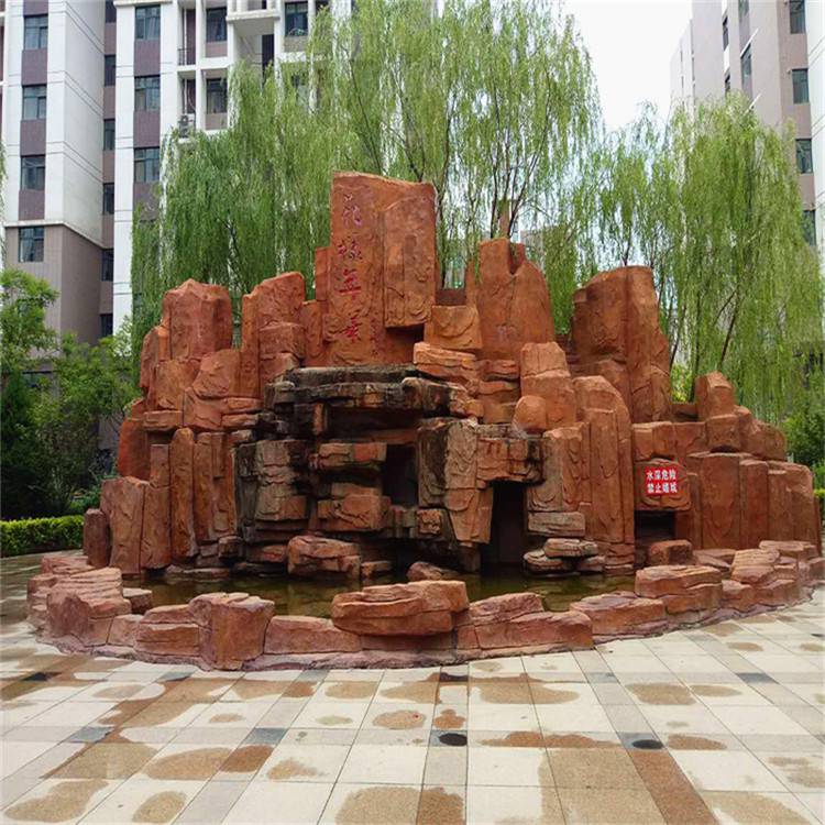 大同仿真假山设计 别墅假山设计 清秀园林 免费提供效果图