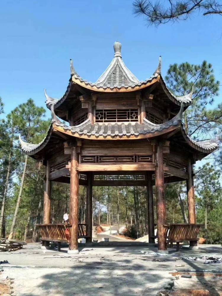 古建筑凉亭古建凉亭厂家防腐木凉亭厂家