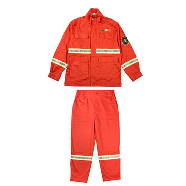 山林地震隔热服加厚反光指挥服林业应急纯棉森林防火服供应