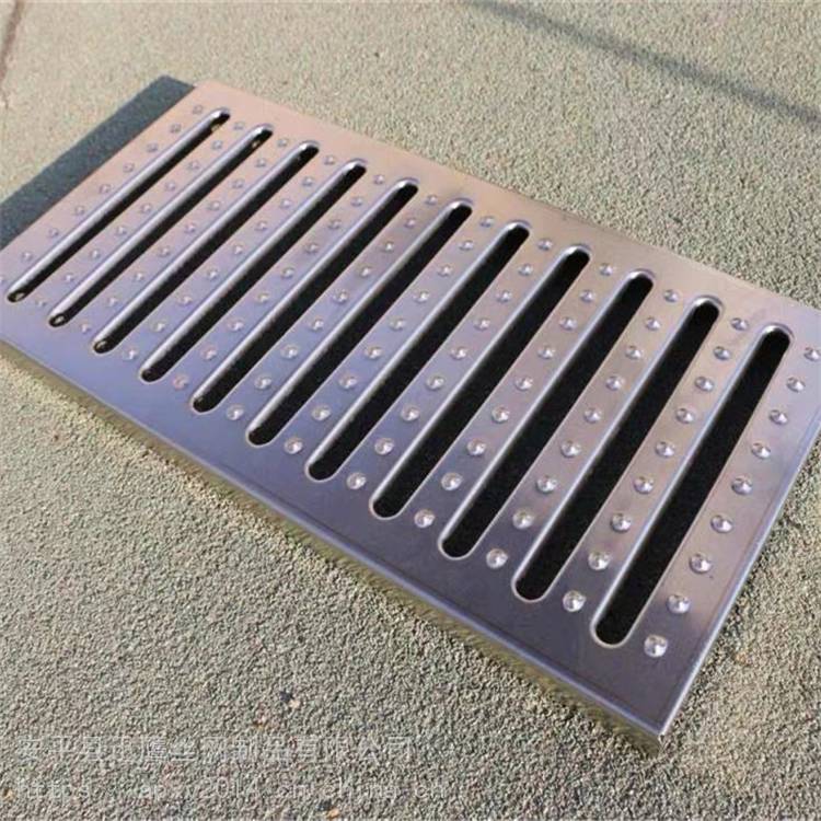 加厚加筋不锈钢盖板2mm厚201不锈钢渗水板南充学校水房排水沟盖板