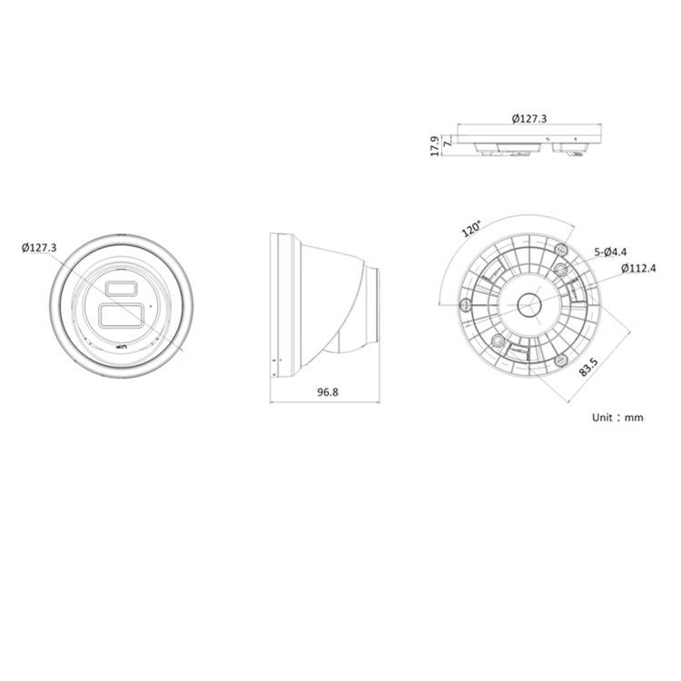 DS-2CD2326FWDV3-IS 海康威视200万红外半球摄像机 智能侦测 内置麦克风