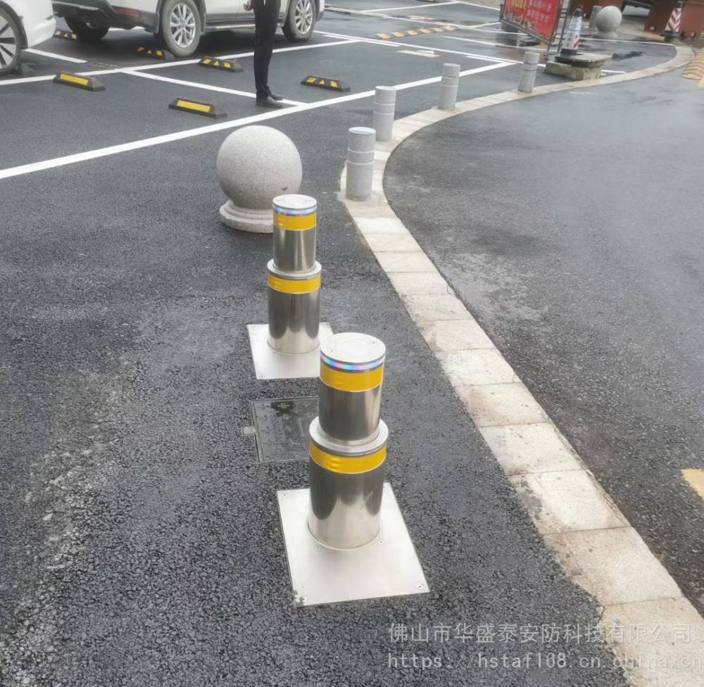 华盛泰双节伸缩升降柱电动浅埋式升降柱地桩两节升降柱挡车柱