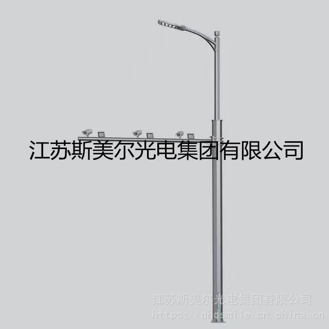 交通设施与路灯合杆生产厂家 标志牌红绿灯电子警察杆件多杆合一