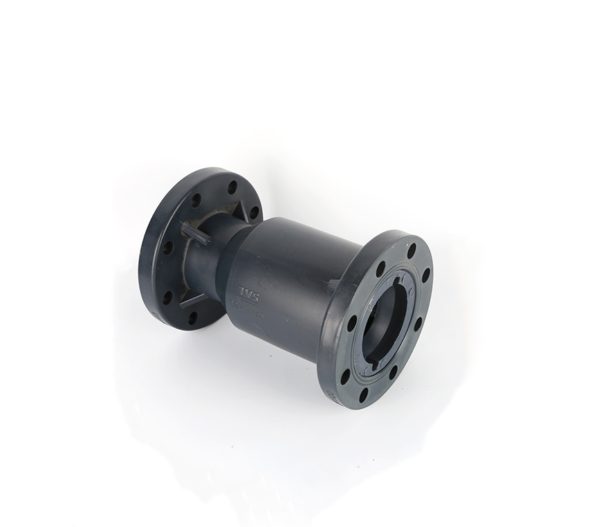 立式hdpe止回阀立式法兰止回阀pe升降式球芯全塑止回阀管件阀门生产