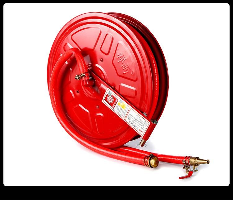 消防卷盘水带软管盘消火栓配件水龙转盘自救水枪头器材水管盘