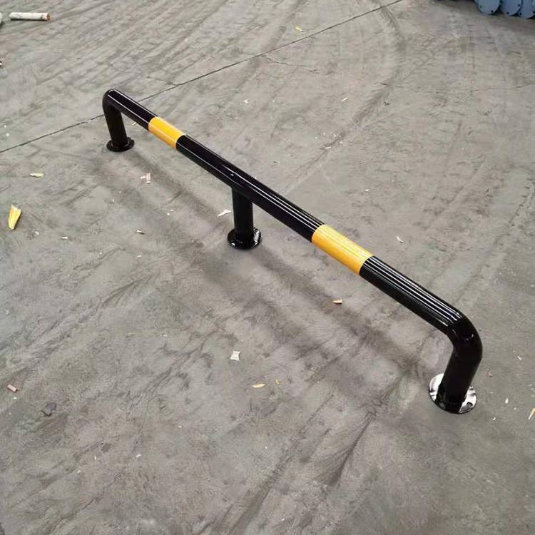 停车场挡车杆u型m型停车位挡车器黄黑挡轮杆