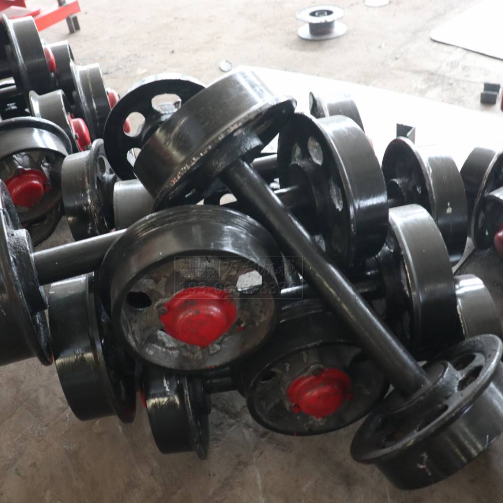 矿车轮对铸钢300实心耐磨轨道轮固定式矿用平板车轮可定制单轮